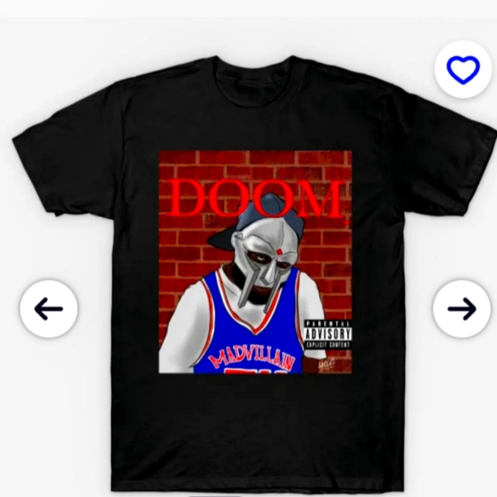 *NEW* MF DOOM "DAMN DOOM" TEE, MF DOOM/KENDRICK LAMAR ALBUM COVER MASHUP.